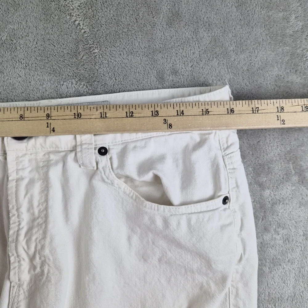 Armani Collezioni Jeans White Denim Slim Fit Stretch Straight Leg  J15 Luxury
